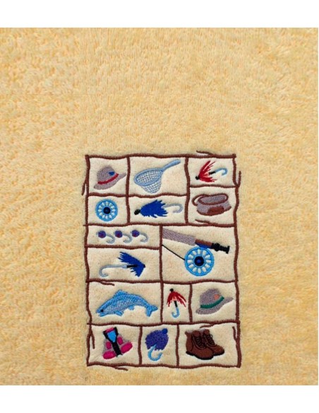 Drap de Bain  Pêche à la Mouche  Personnalisé