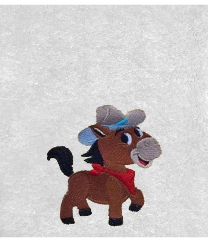Drap de Bain Cheval Cowboy Personnalisé 70X140
