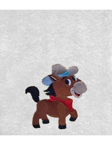 Drap de Bain Cheval Cowboy Personnalisé 70X140