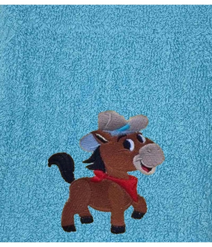 Drap de Bain Cheval Cowboy Personnalisé 70X140
