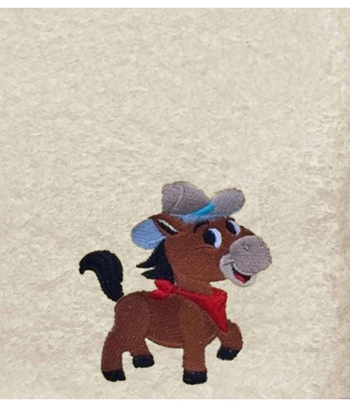 Drap de Bain Cheval Cowboy Personnalisé 70X140