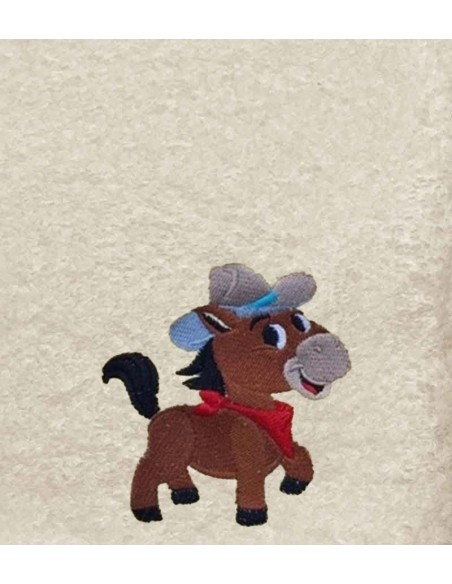 Drap de Bain Cheval Cowboy Personnalisé 70X140