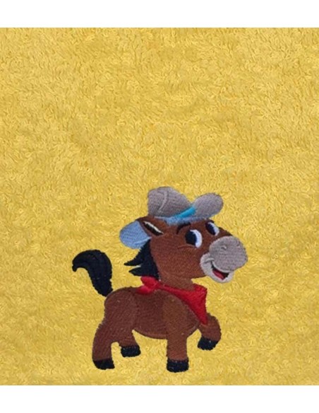 Drap de Bain Cheval Cowboy Personnalisé 70X140