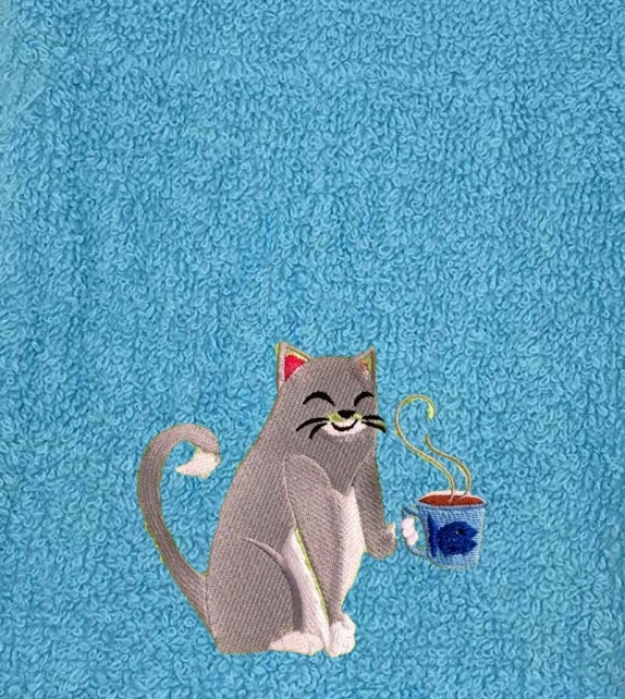 Drap de Bain Chat 10 Personnalisé