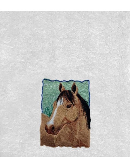 Drap de Bain Cheval 8 Personnalisé 70X140