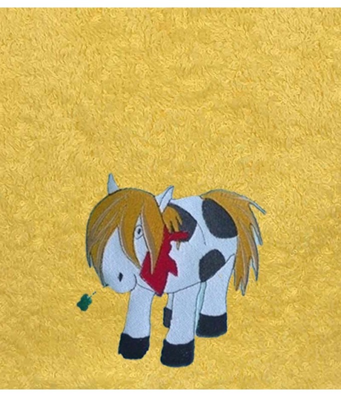 Drap de Bain Pottok Personnalisé 70X140