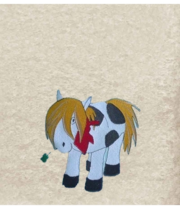 Drap de Bain Pottok Personnalisé 70X140