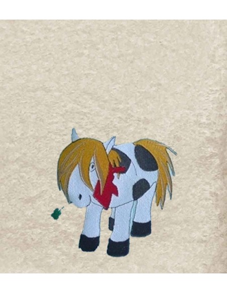 Drap de Bain Pottok Personnalisé 70X140