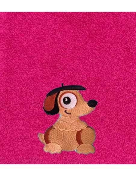 Drap de Bain Chien Personnalisé 70X140