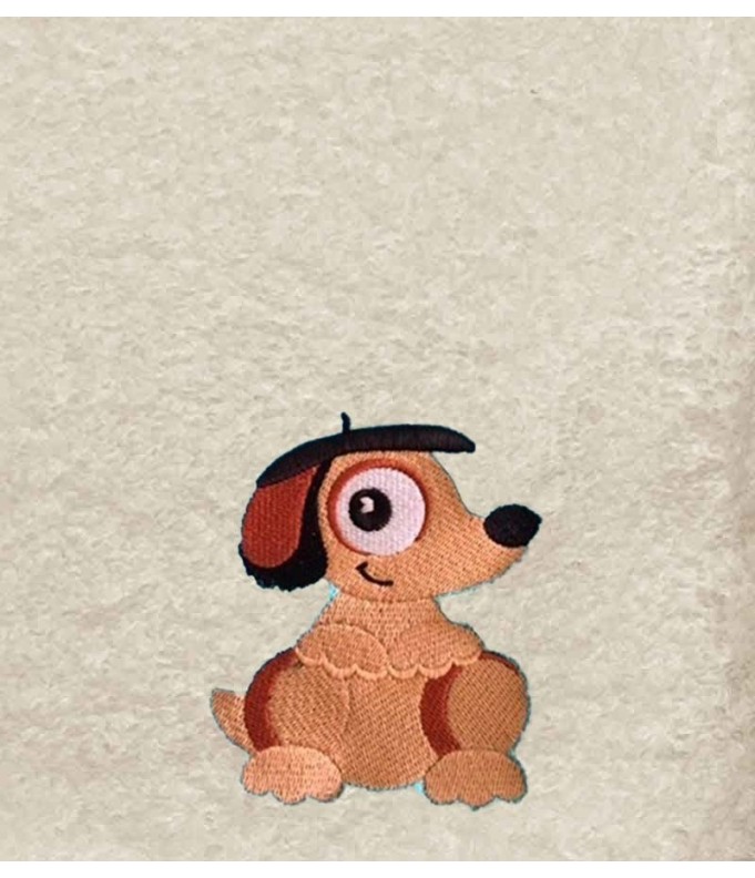 Drap de Bain Chien Personnalisé 70X140