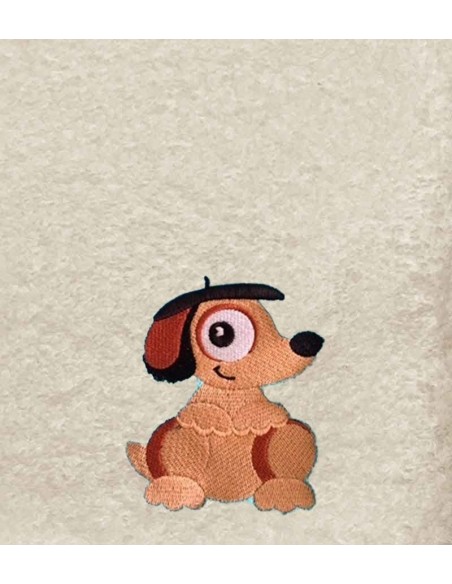 Drap de Bain Chien Personnalisé 70X140