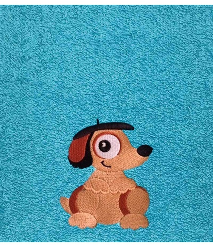 Drap de Bain Chien Personnalisé 70X140