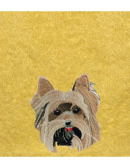 Drap de Bain Chien Yorkshire Personnalisé 70X140