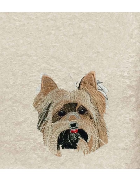 Drap de Bain Chien Yorkshire Personnalisé 70X140