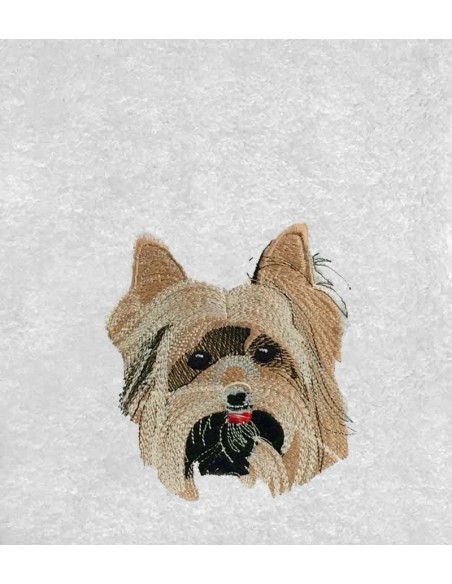 Drap de Bain Chien Yorkshire Personnalisé 70X140