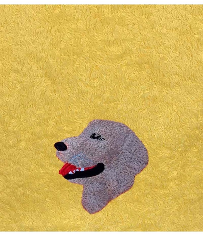 Drap de Bain Golden Retriever Personnalisé 70X140