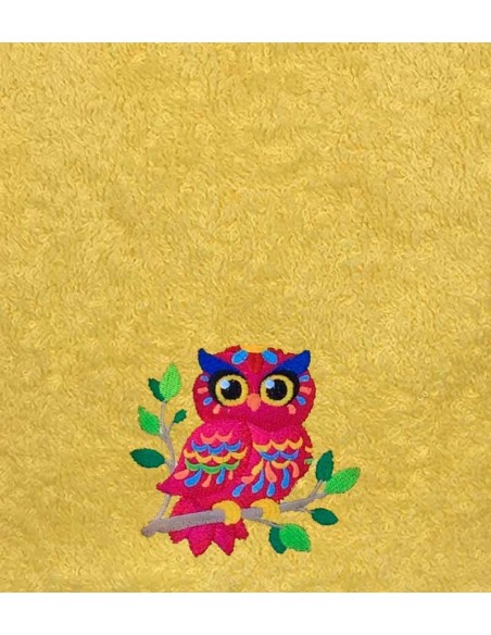 Drap de Bain Chouette 2 Personnalisé 70X140