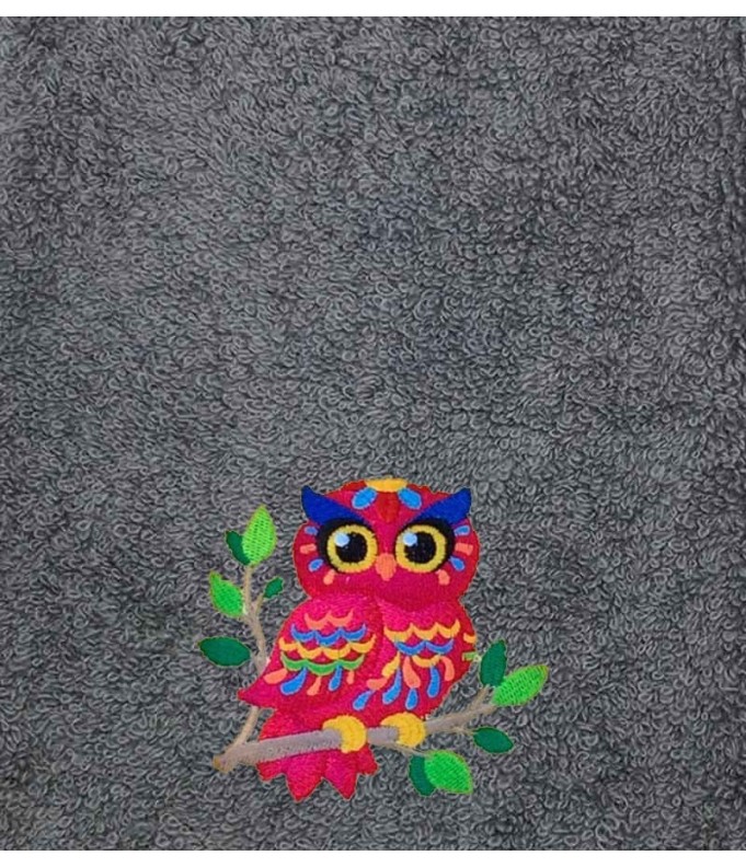 Drap de Bain Chouette 2 Personnalisé 70X140