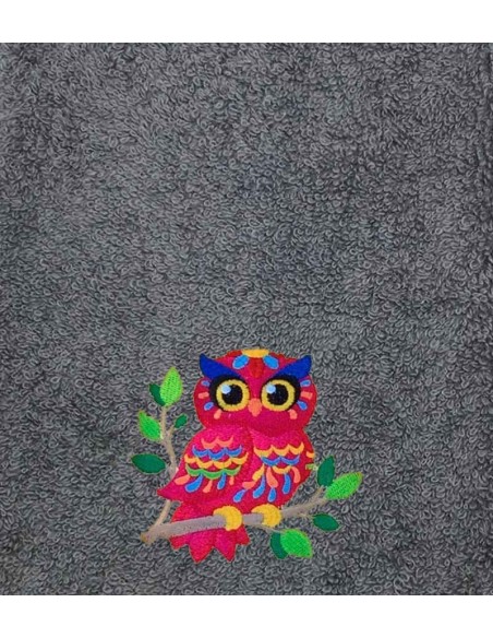 Drap de Bain Chouette 2 Personnalisé 70X140