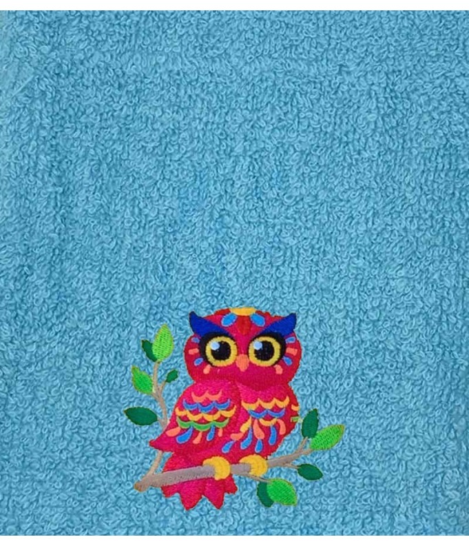 Drap de Bain Chouette 2 Personnalisé 70X140