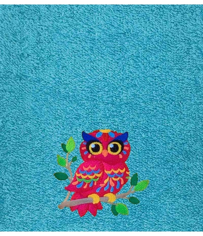 Drap de Bain Chouette 2 Personnalisé 70X140