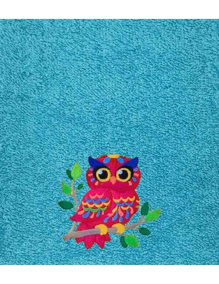 Drap de Bain Chouette 2 Personnalisé 70X140