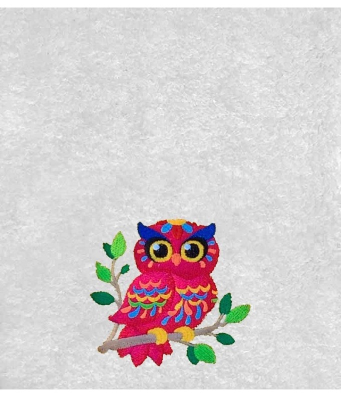 Drap de Bain Chouette 2 Personnalisé 70X140