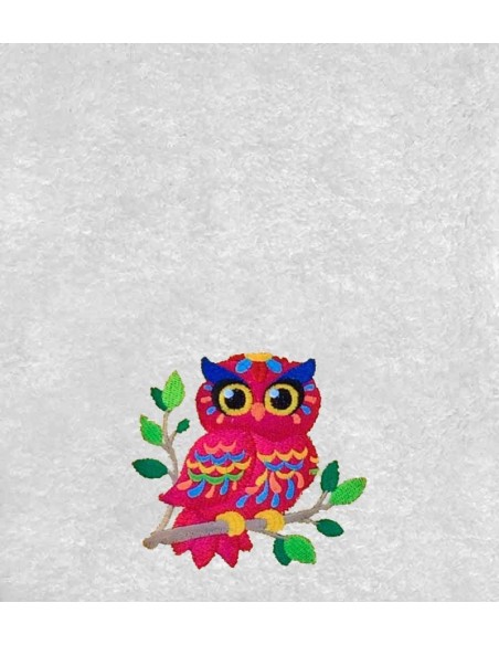 Drap de Bain Chouette 2 Personnalisé 70X140