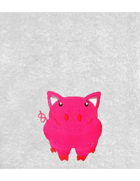 Drap de Bain Cochon Personnalisé 70X140