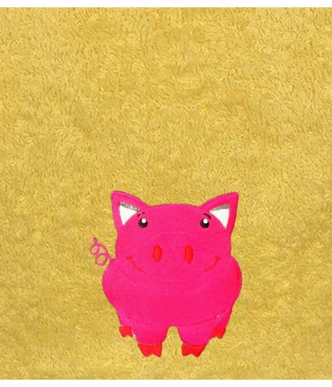 Drap de Bain Cochon Personnalisé 70X140