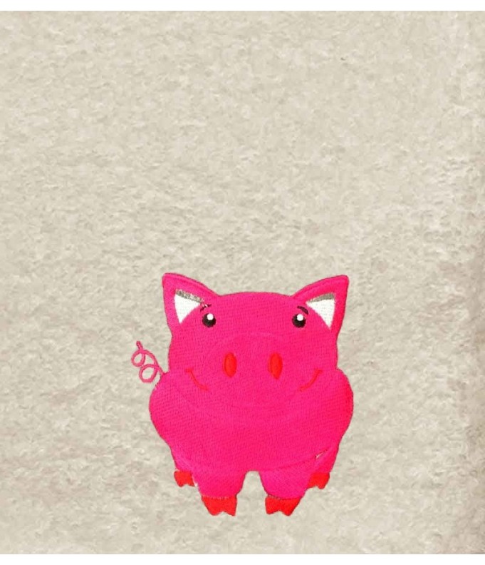 Drap de Bain Cochon Personnalisé 70X140