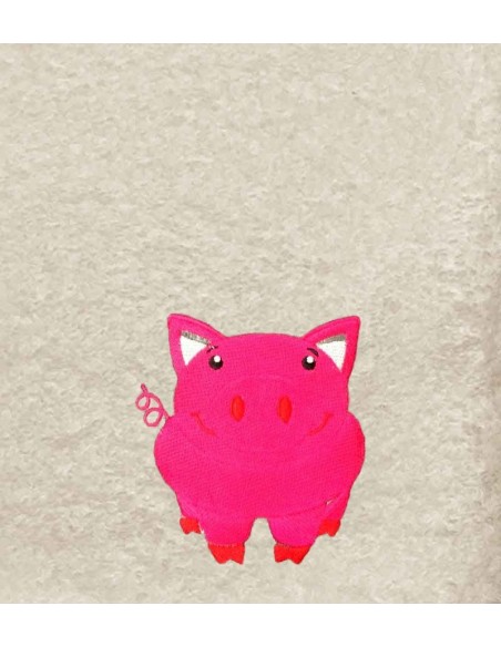 Drap de Bain Cochon Personnalisé 70X140