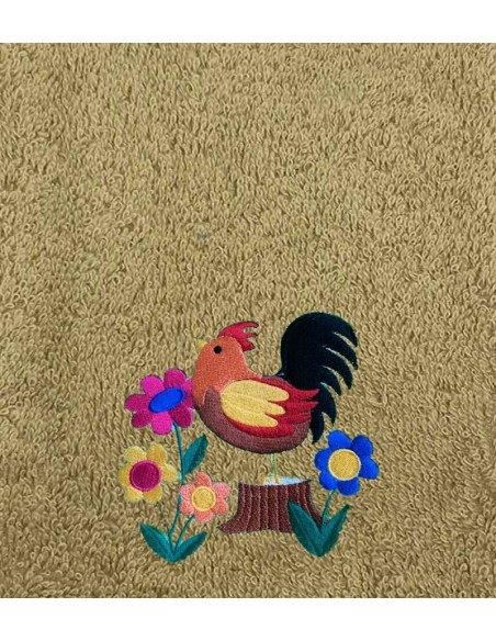 Drap de Bain Coq Personnalisé 70X140