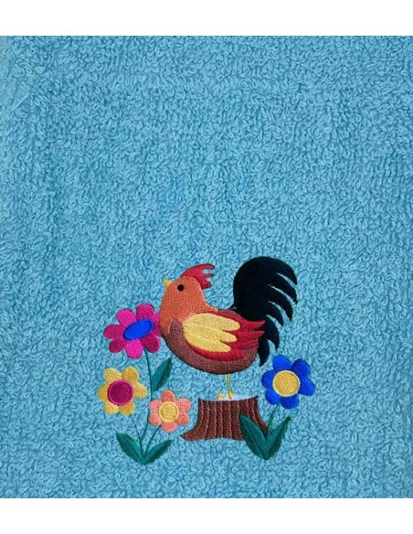 Drap de Bain Coq Personnalisé 70X140
