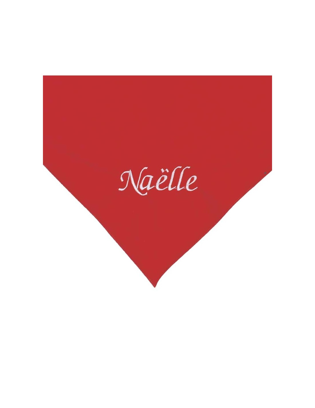 Foulard Bebe Rouge Personnalise Par Broderie