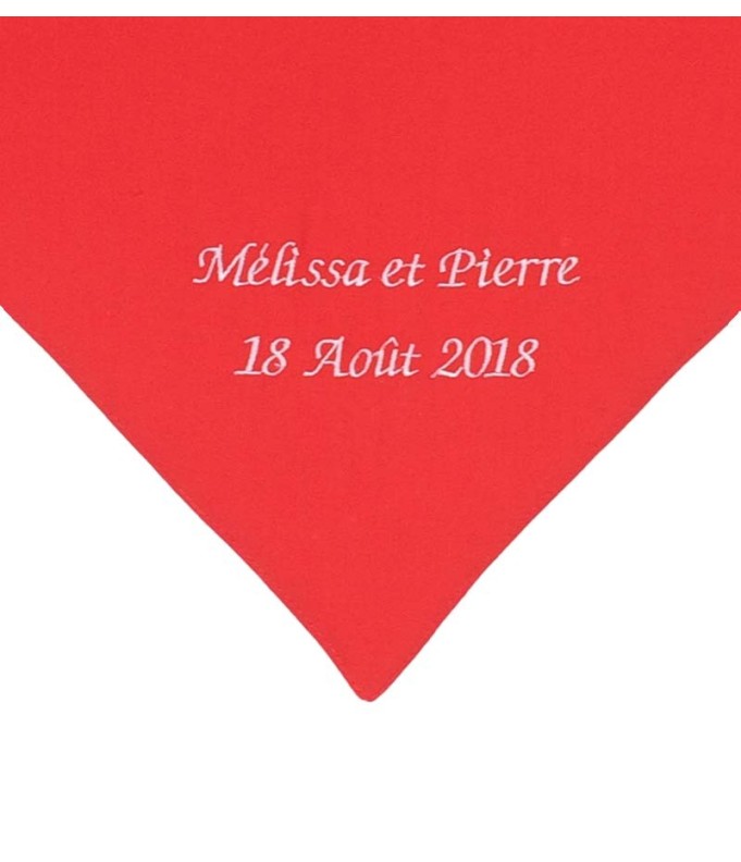 Foulard personnalisé par broderie (6 couleurs...