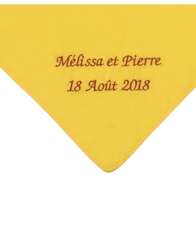 Foulard personnalisé par broderie (6 couleurs...