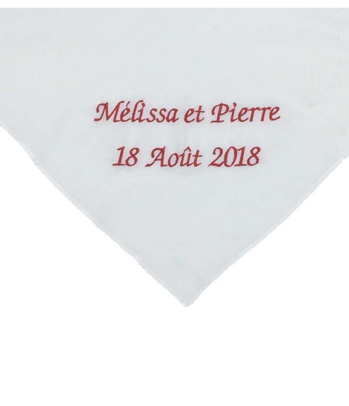 Foulard personnalisé par broderie (6 couleurs...