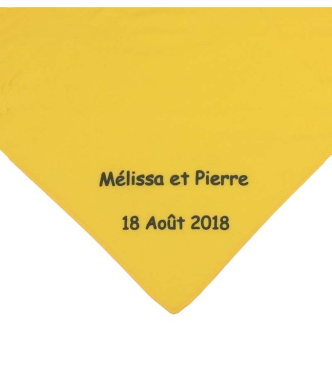 Foulard personnalisé par Impression noire (6...