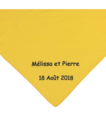 Foulard personnalisé par Impression noire (6 couleurs de foulard)