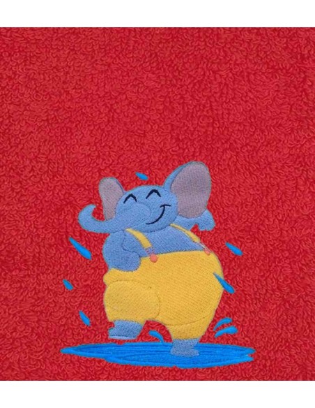 Drap de Bain Elephant sous la Pluie Personnalisé