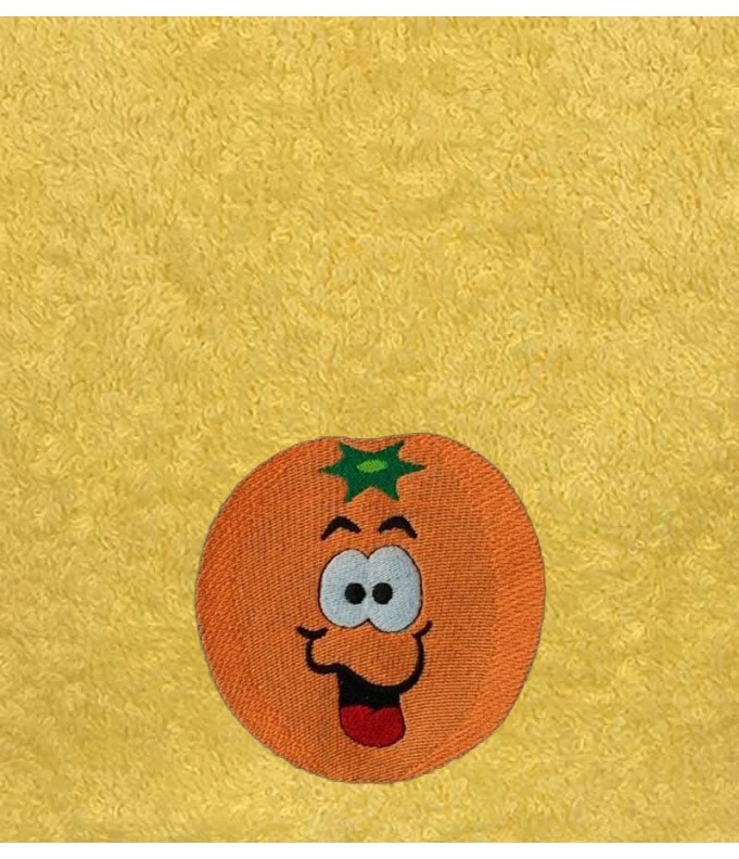 Drap de Bain Orange Personnalisé