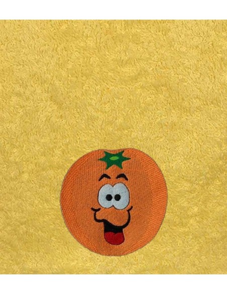 Drap de Bain Orange Personnalisé