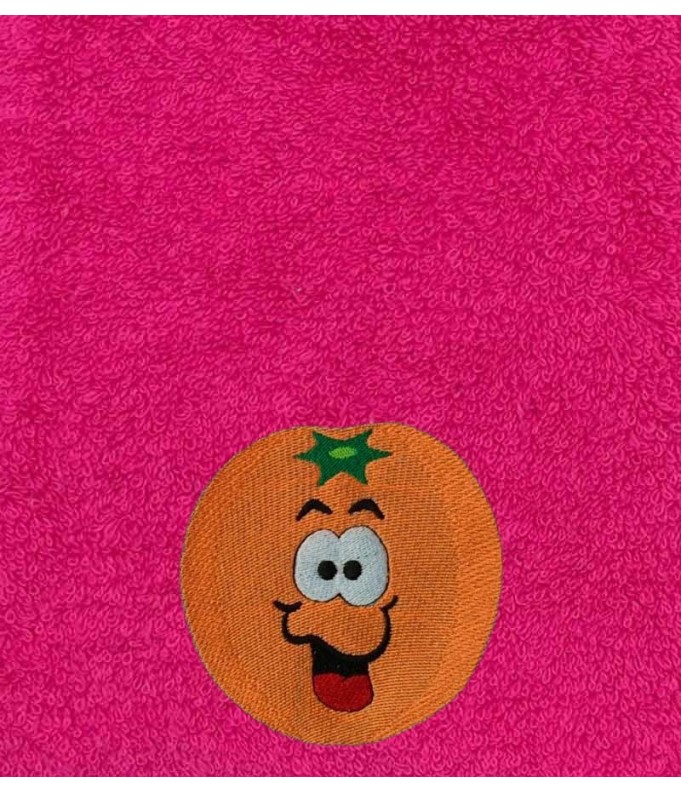 Drap de Bain Orange Personnalisé