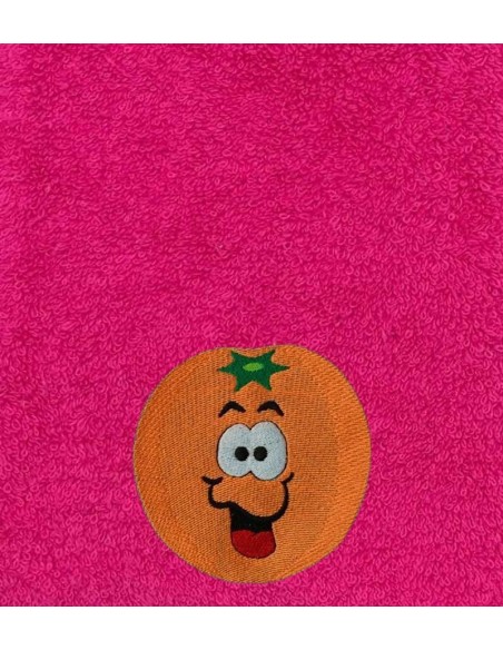 Drap de Bain Orange Personnalisé