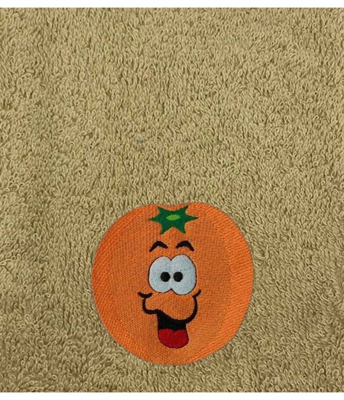 Drap de Bain Orange Personnalisé