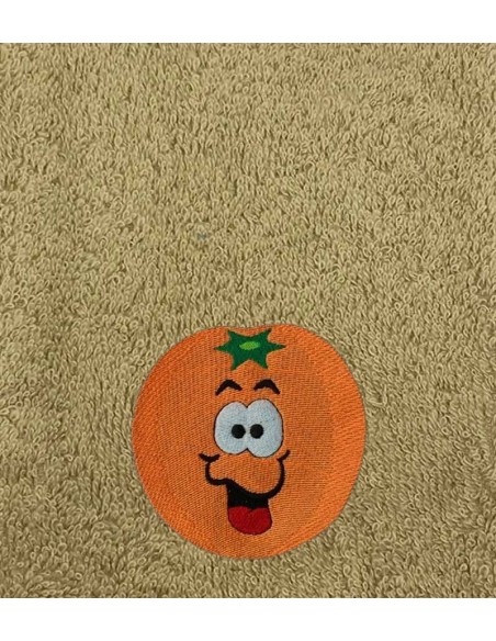 Drap de Bain Orange Personnalisé