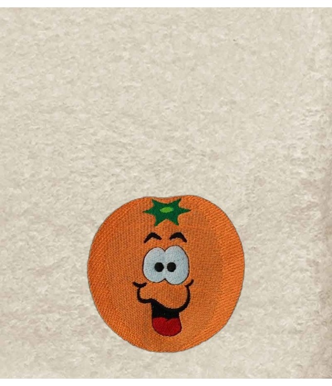 Drap de Bain Orange Personnalisé