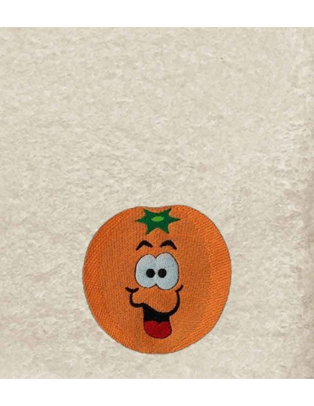 Drap de Bain Orange Personnalisé