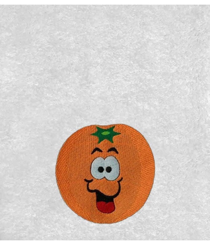 Drap de Bain Orange Personnalisé